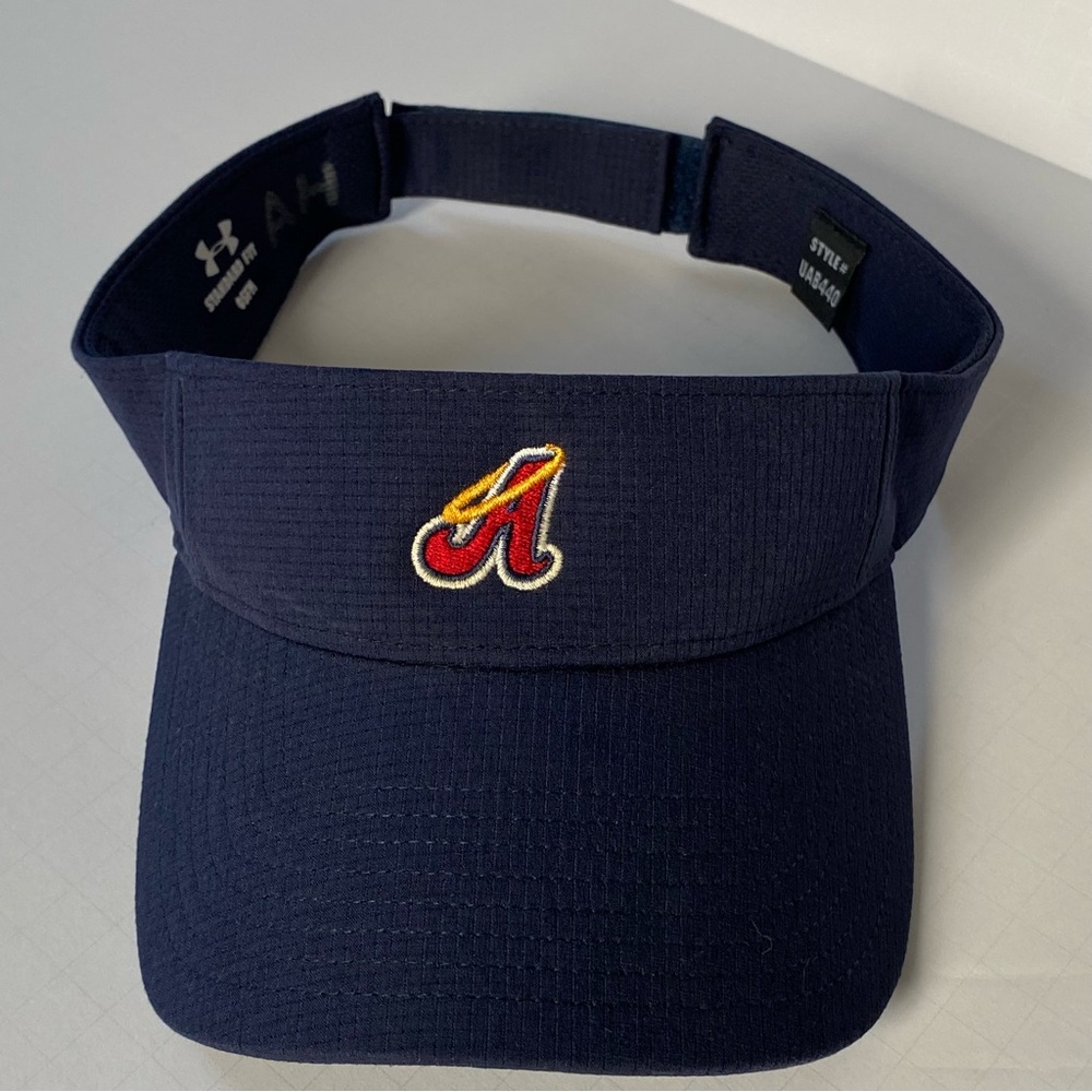 Angels Visor Hat Under Armour Baseball Navy Blue Adult Adjustable Los Angeles